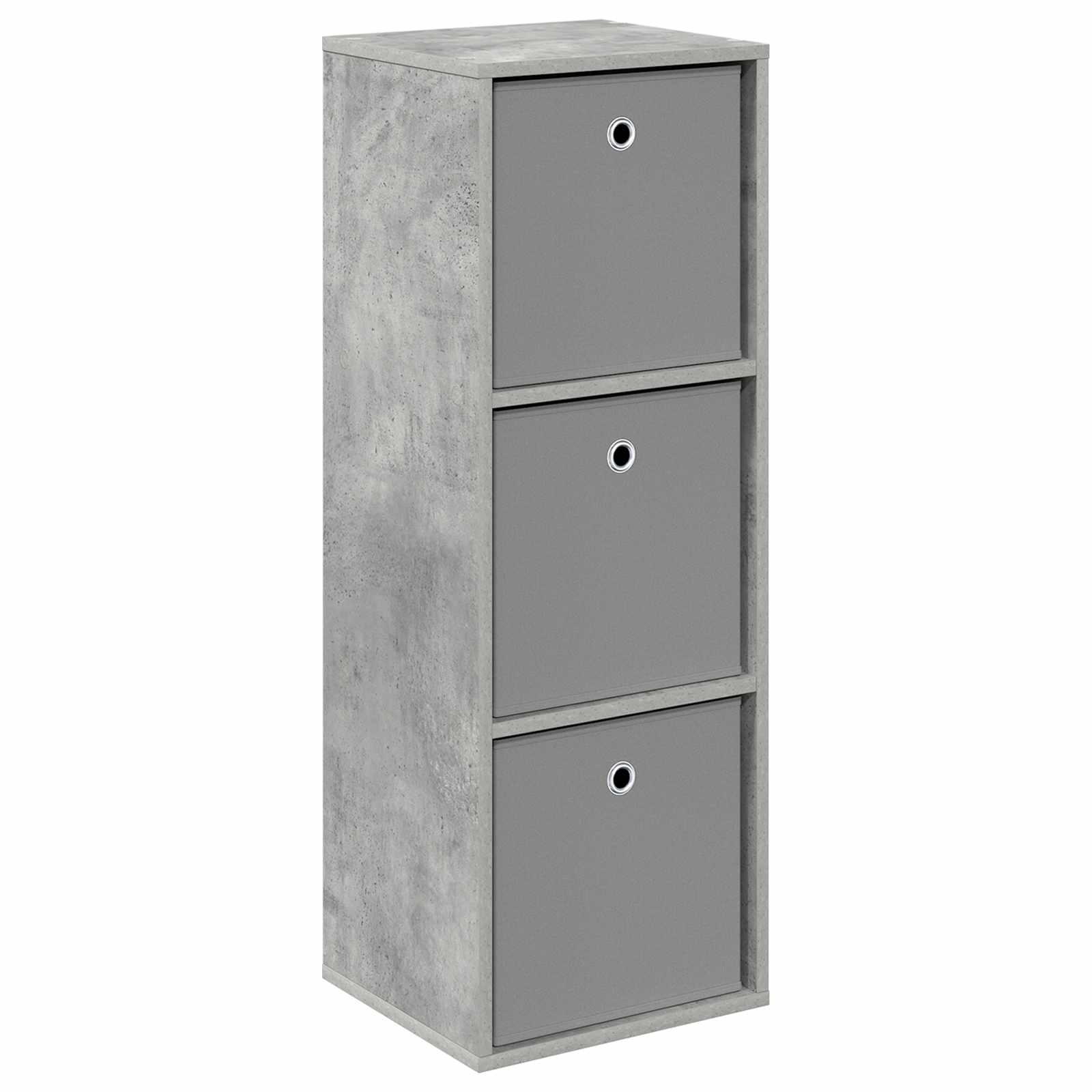 vidaXL Sideboard with Drawer Concrete Grey 35 x 32 x 99.5 cm 2