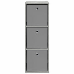 vidaXL Sideboard with Drawer Concrete Grey 35 x 32 x 99.5 cm 5