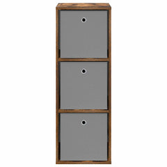 vidaXL Sideboard with Drawer Smoked Oak 35 x 32 x 99.5 cm 5
