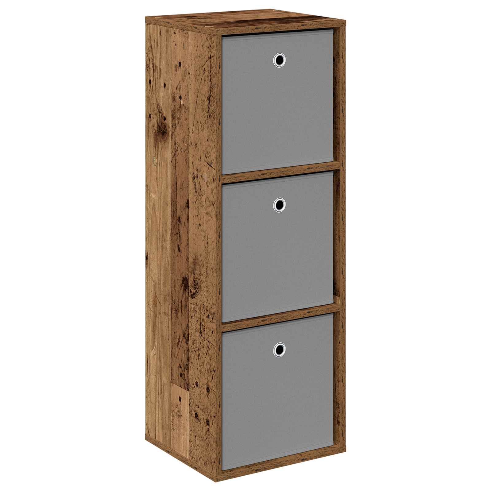 vidaXL Sideboard with Drawer Old Wood 35 x 32 x 99.5 cm 2