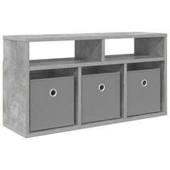 vidaXL Lowboard with Drawer Concrete Grey 72 x 22.5 x 38 cm 2