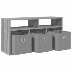 vidaXL Lowboard with Drawer Grey Sonoma 72 x 22.5 x 38 cm 5
