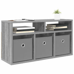 vidaXL Lowboard with Drawer Grey Sonoma 72 x 22.5 x 38 cm 3