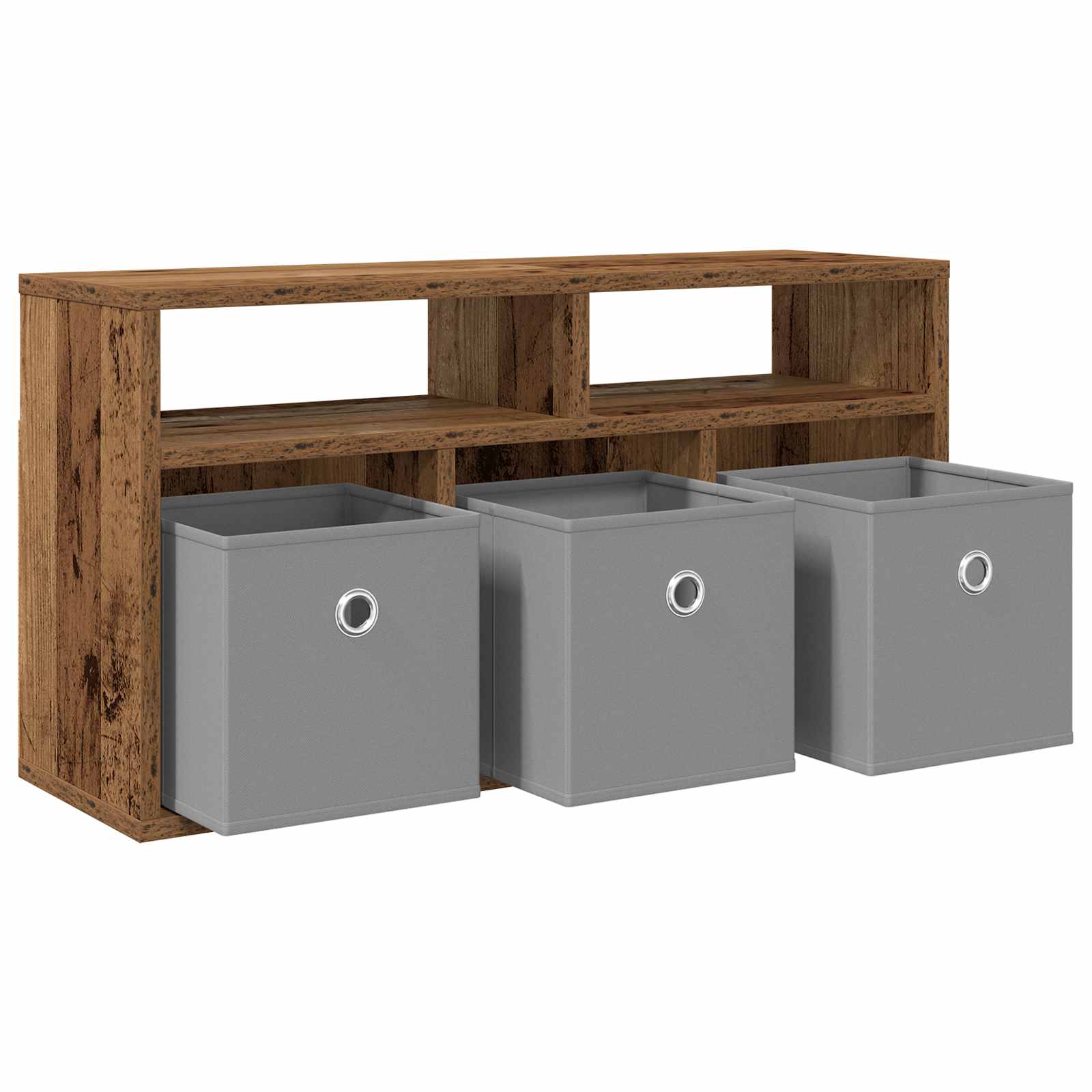 vidaXL Lowboard with Drawer Old Wood 72 x 22.5 x 38 cm 5