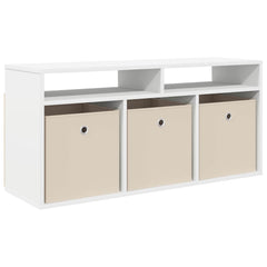 vidaXL Lowboard with Drawer White 102 x 32 x 48.5 cm 2