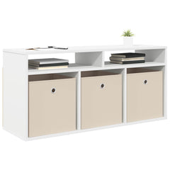 vidaXL Lowboard with Drawer White 102 x 32 x 48.5 cm 3