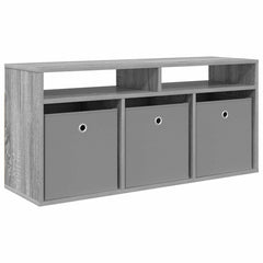 vidaXL Lowboard with Drawer Grey Sonoma 102 x 32 x 48.5 cm 2