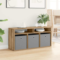 vidaXL Lowboard 102 x 32 x 48.5 cm Artisan Oak 4
