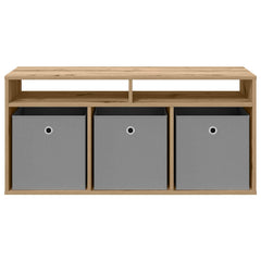 vidaXL Lowboard 102 x 32 x 48.5 cm Artisan Oak 6