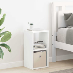 vidaXL Bedside Table 2 pcs White 25.5 x 22 x 49.5 cm Engineered Wood 4