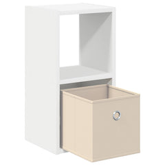 vidaXL Bedside Table 2 pcs White 25.5 x 22 x 49.5 cm Engineered Wood 5