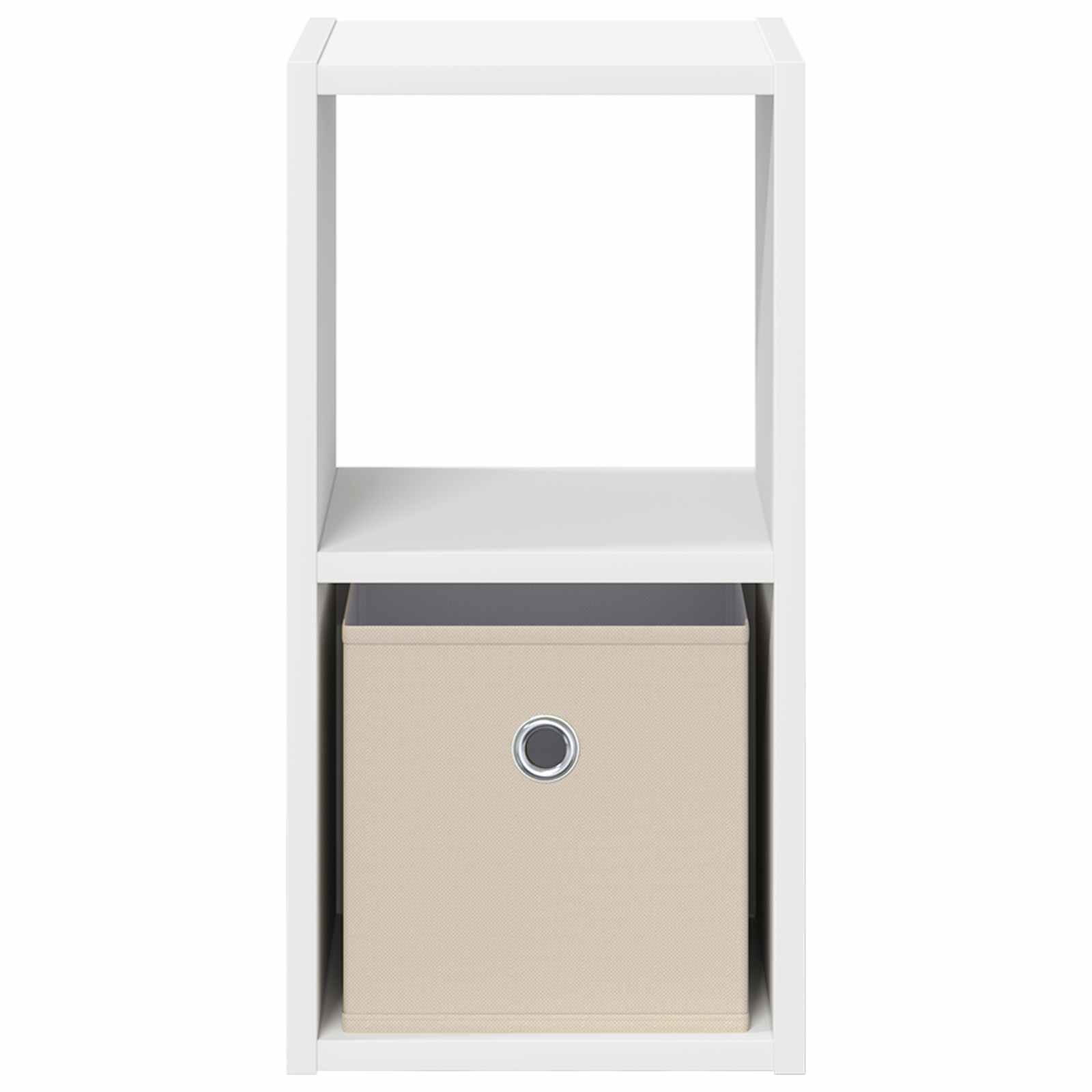 vidaXL Bedside Table 2 pcs White 25.5 x 22 x 49.5 cm Engineered Wood 6