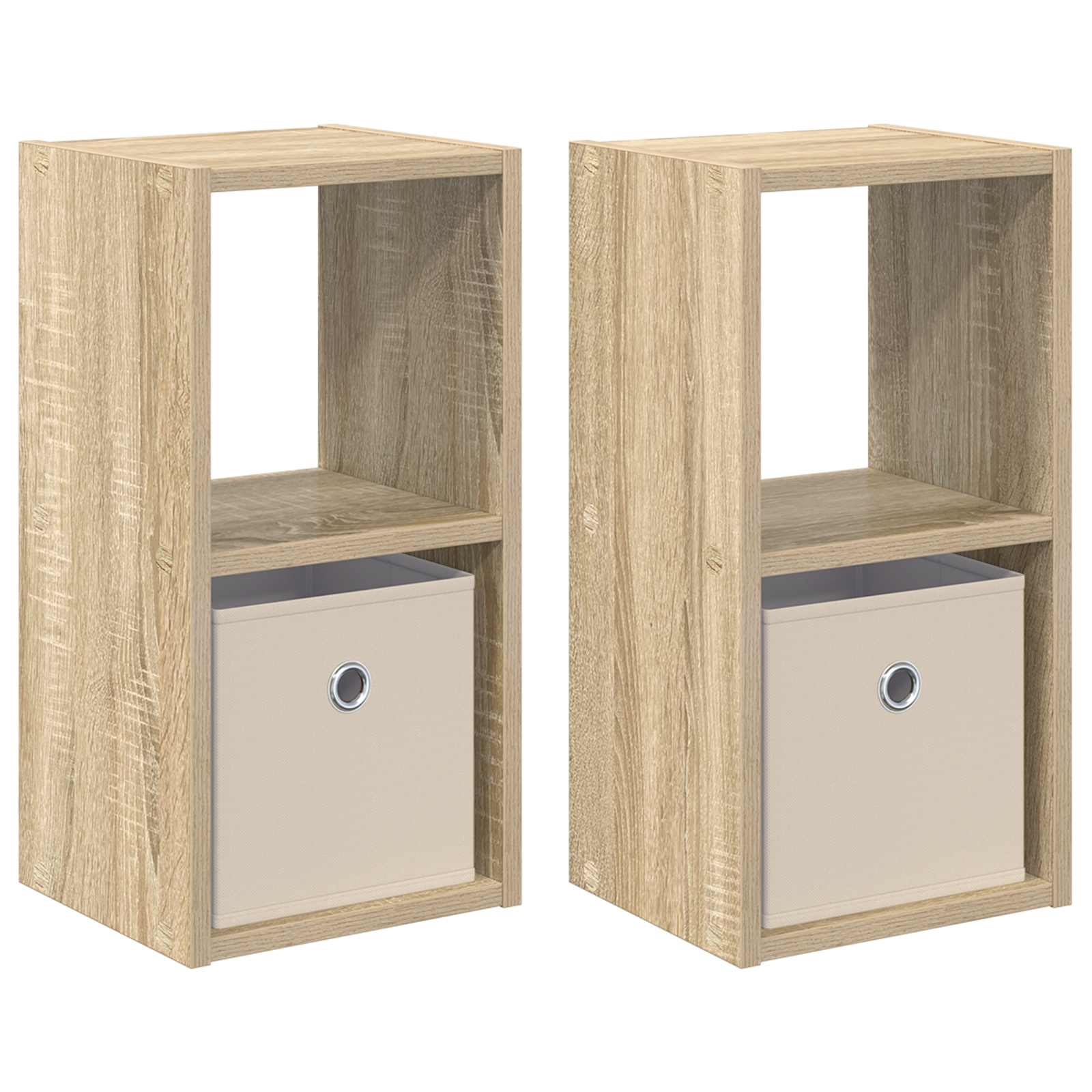 vidaXL Bedside Table 2 pcs Sonoma Oak 25.5 x 22 x 49.5 cm 2