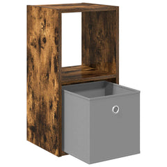 vidaXL Bedside Table Smoked Oak 30.5 x 27 x 59.5 cm Engineered Wood 5