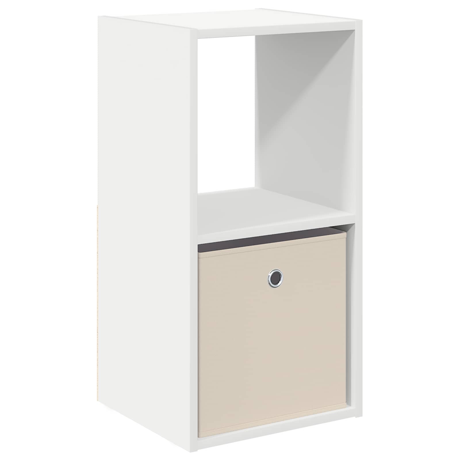 vidaXL Bedside Table White 35 x 32 x 68.5 cm Engineered Wood 2