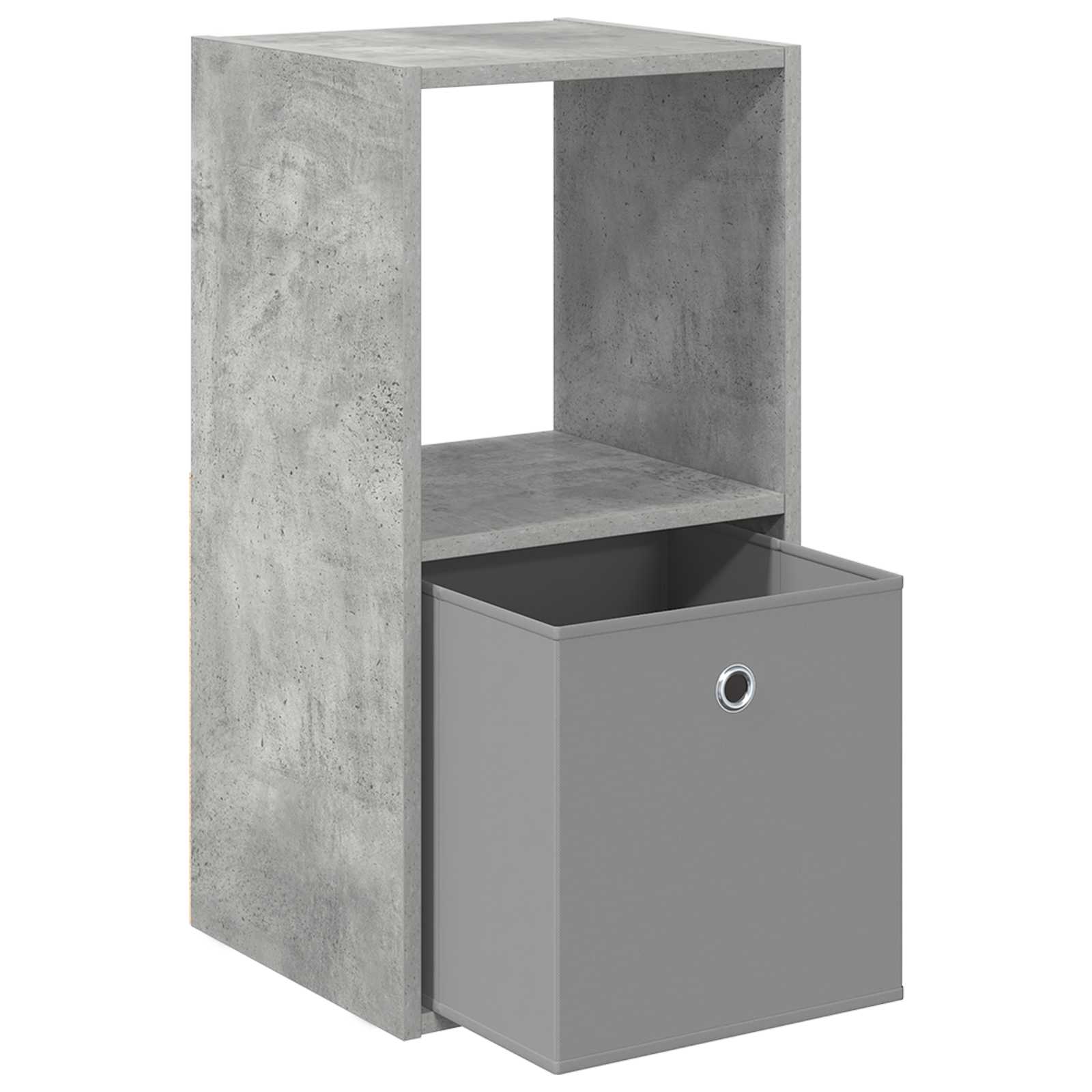vidaXL Bedside Table Concrete Grey 35 x 32 x 68.5 cm Engineered Wood 5