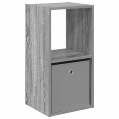 vidaXL Bedside Table Grey Sonoma 35 x 32 x 68.5 cm Engineered Wood 2