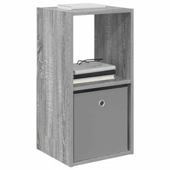 vidaXL Bedside Table Grey Sonoma 35 x 32 x 68.5 cm Engineered Wood 3