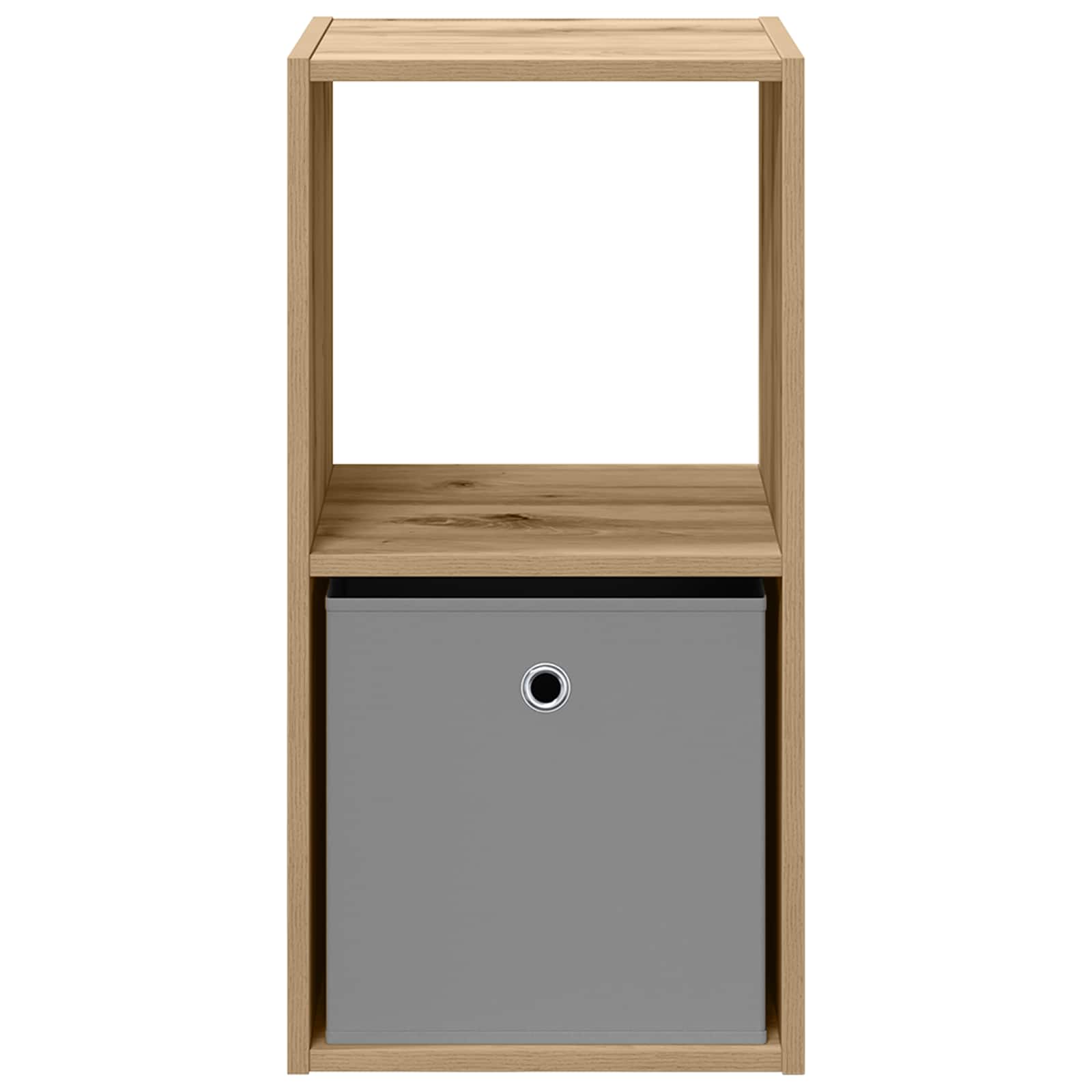 vidaXL Bedside Table Artisan Oak 35 x 32 x 68.5 cm Engineered Wood 6