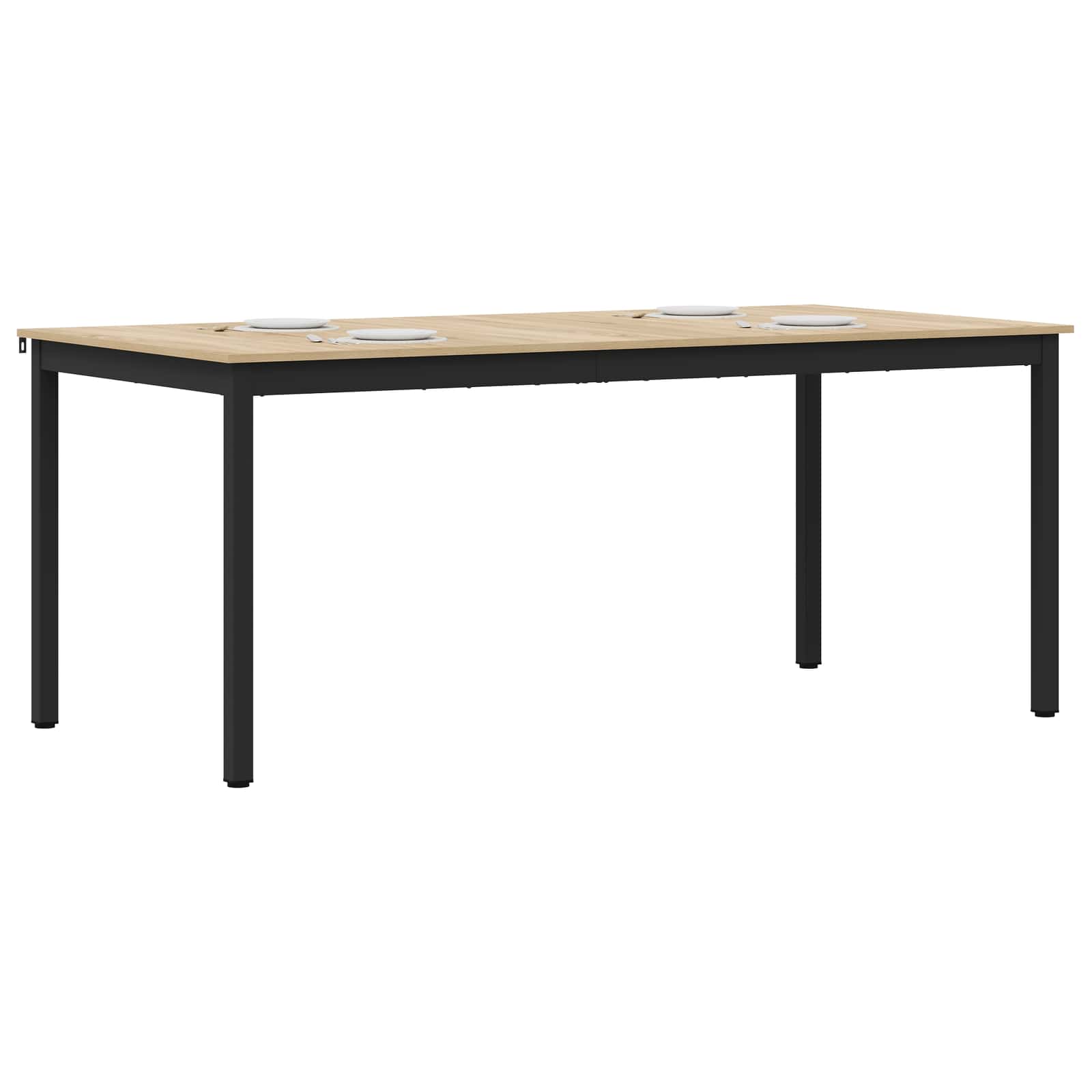 vidaXL Dining Tables 180 x 90 x 75 cm Engineered Wood Rectangular 3