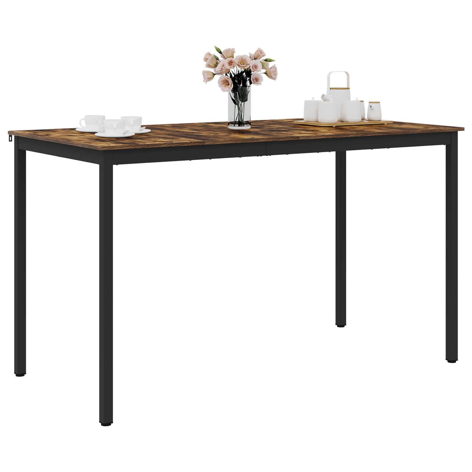 vidaXL Standing Bar Table Engineered Wood Rectangular 3