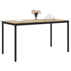vidaXL Standing Bar Table Engineered Wood Rectangular 3