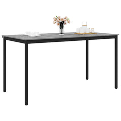 vidaXL Standing Bar Table 2 pcs Engineered Wood Rectangular 3