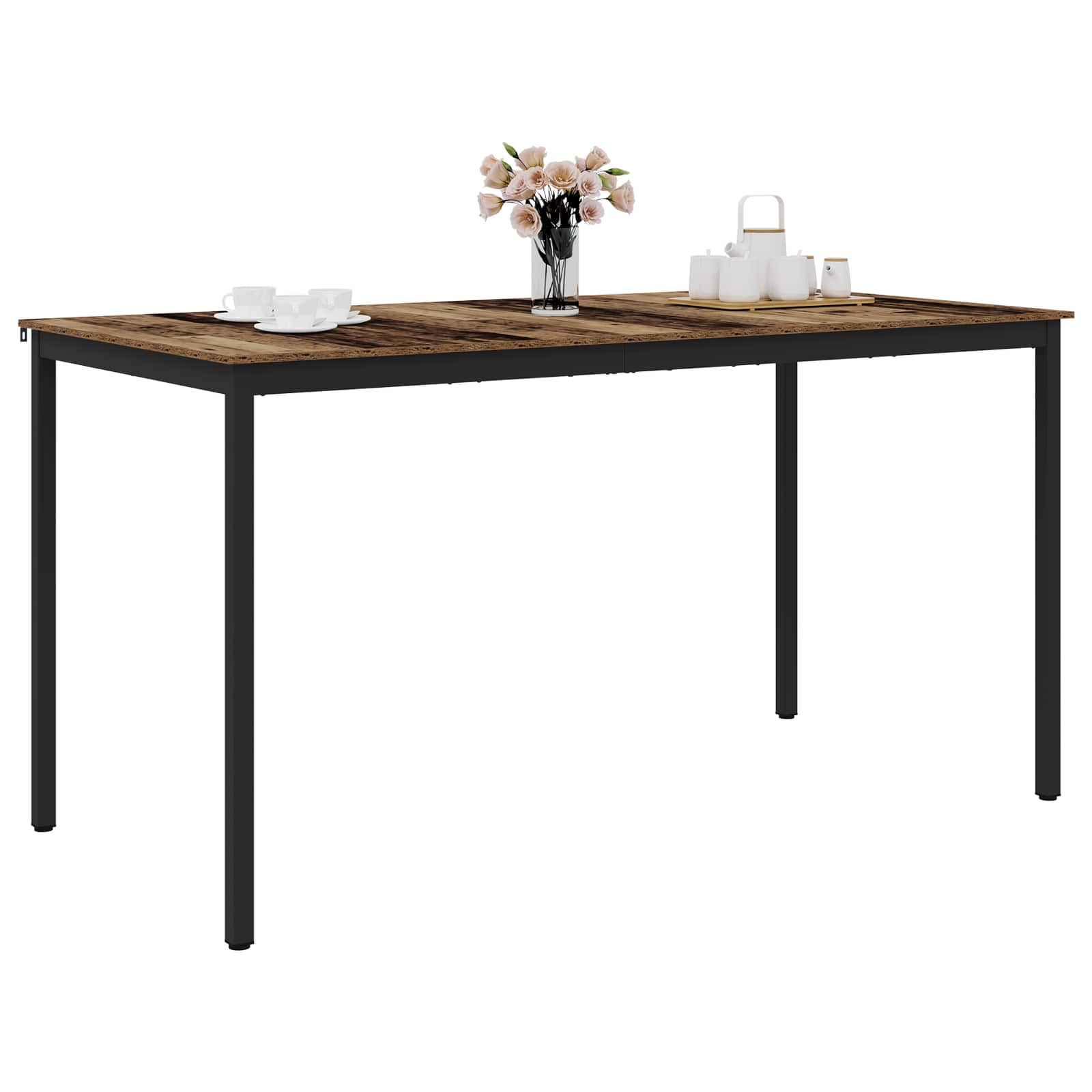 vidaXL Standing Bar Table Engineered Wood Rectangular 3