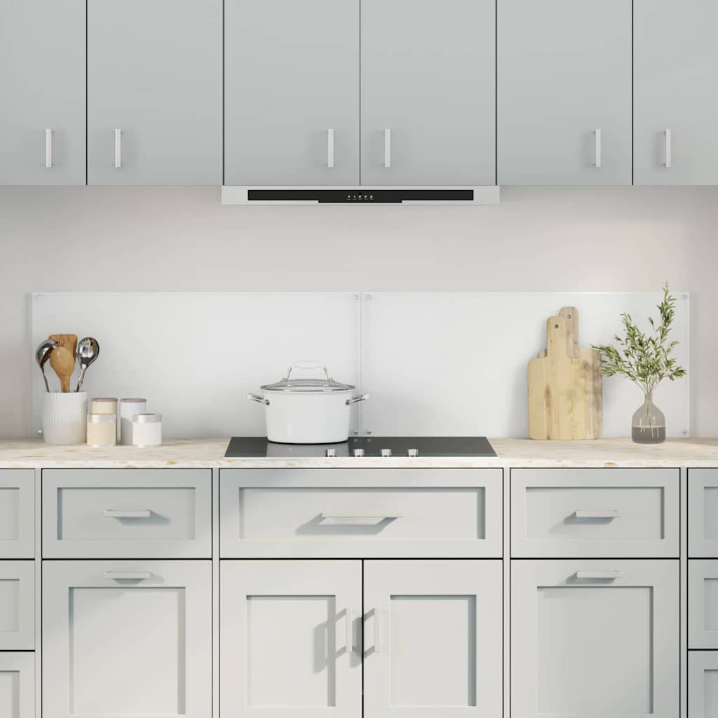 Kitchen Backsplashes 70x40 cm Tempered Glass 2 pcs Transparent 90 cm