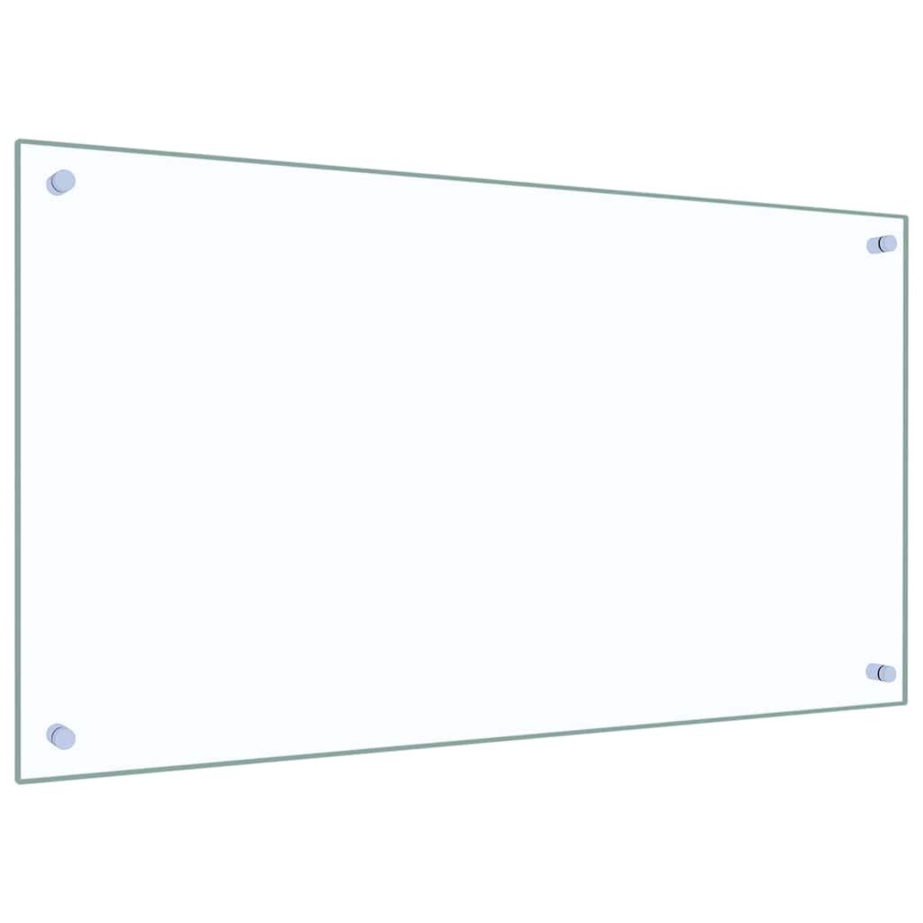 vidaXL Kitchen Backsplash 2 pcs Transparent 90 x 50 cm Tempered Glass 3