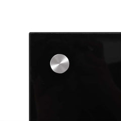 vidaXL Kitchen Backsplash 2 pcs Black 90 x 50 cm Tempered Glass 5