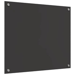 vidaXL Kitchen Backsplash 2 pcs Dark Grey 70 x 60 cm Tempered Glass 6