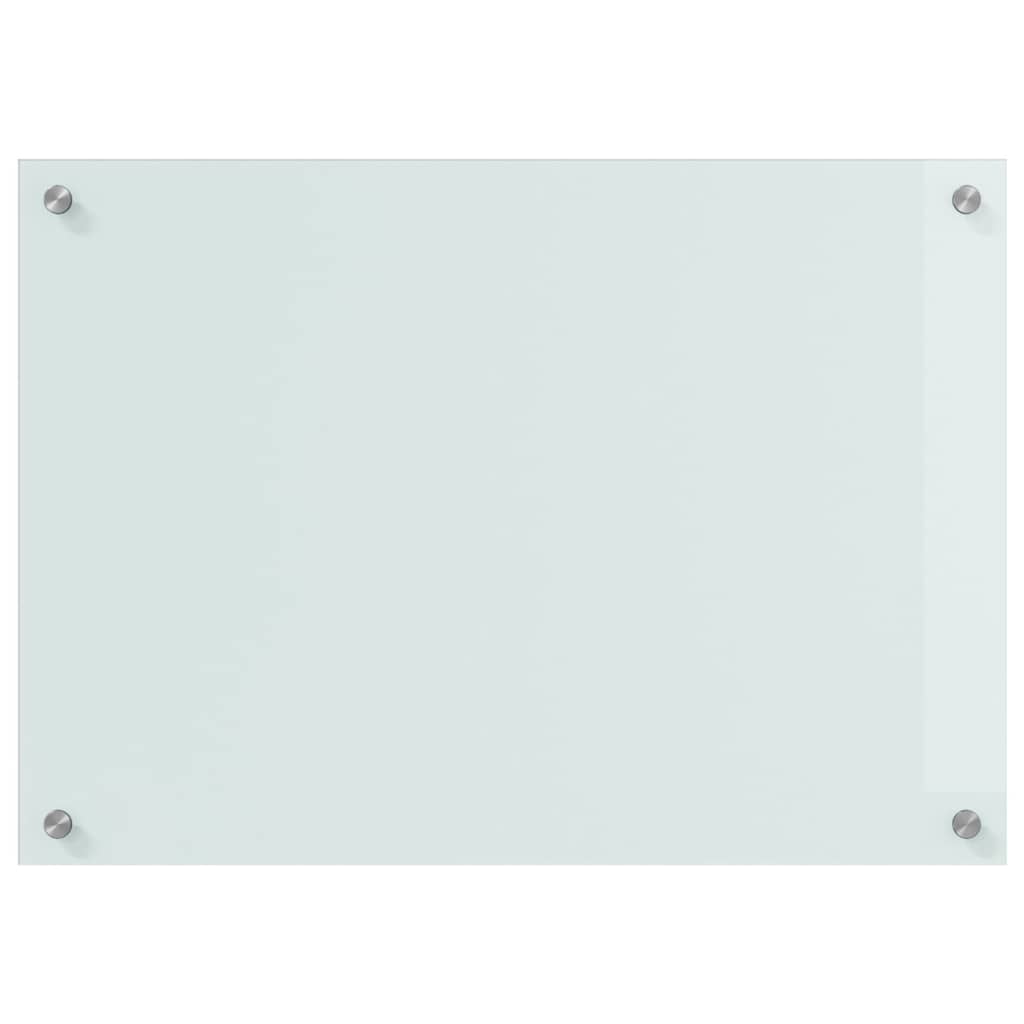 vidaXL Kitchen Backsplash 2 pcs White 70 x 50 cm Tempered Glass 4