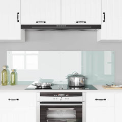 vidaXL Kitchen Backsplash 2 pcs White 80 x 50 cm Tempered Glass 3
