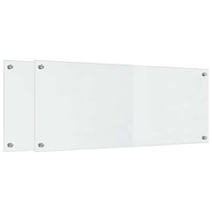 vidaXL Kitchen Backsplash 2 pcs Transparent 100 x 40 cm Tempered Glass 2