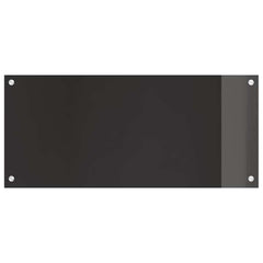 vidaXL Kitchen Backsplash 2 pcs Black 90 x 40 cm Tempered Glass 4