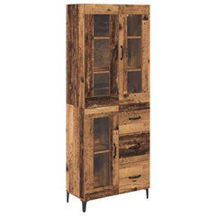 Highboard 69.5 x 34 x 180 cm Engineered Wood Old wood