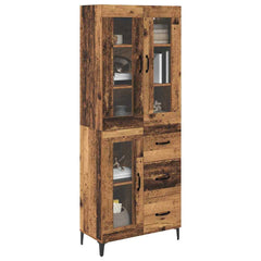 Highboard 69.5 x 34 x 180 cm Engineered Wood Old wood