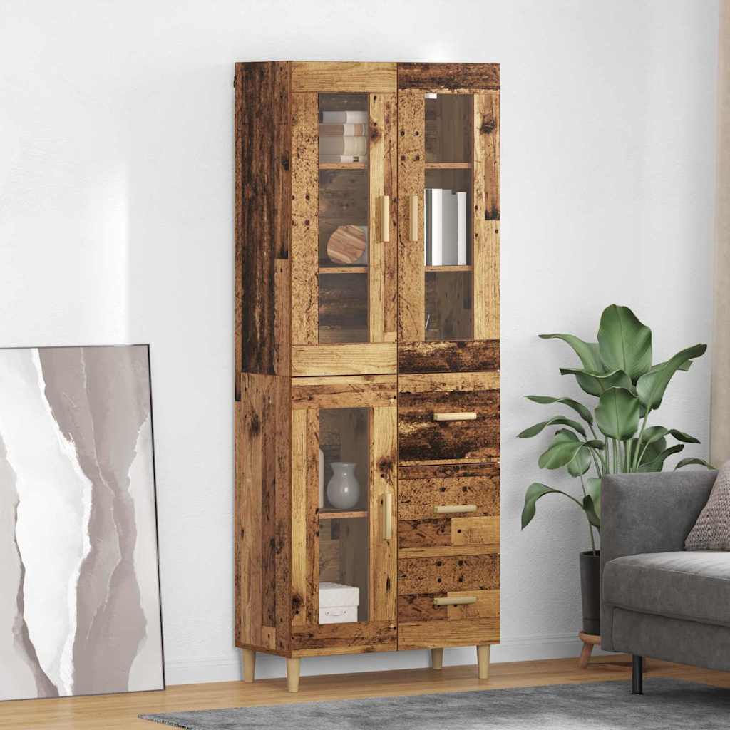 Highboard 69.5 x 34 x 180 cm Engineered Wood Old wood