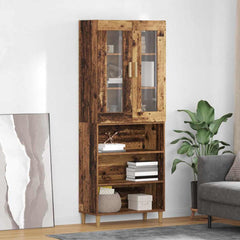 Highboard 69.5 x 34 x 180 cm Old wood