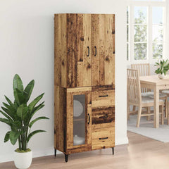 Highboard 69.5 x 34 x 180 cm Engineered Wood Old wood