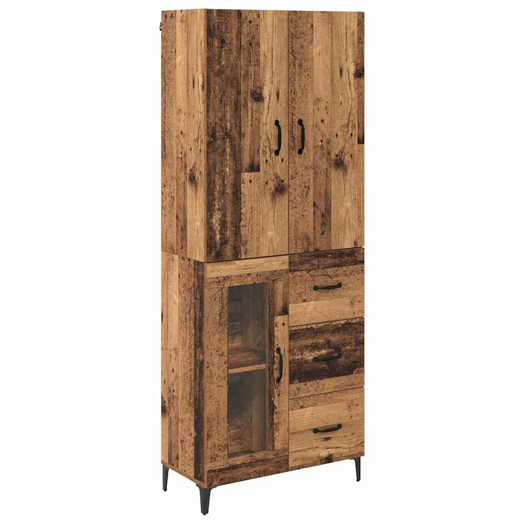 Highboard 69.5 x 34 x 180 cm Engineered Wood Old wood