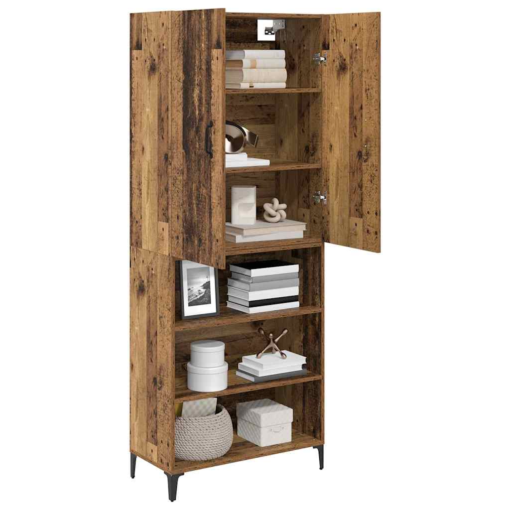Highboard 69.5 x 34 x 180 cm Engineered Wood Old wood