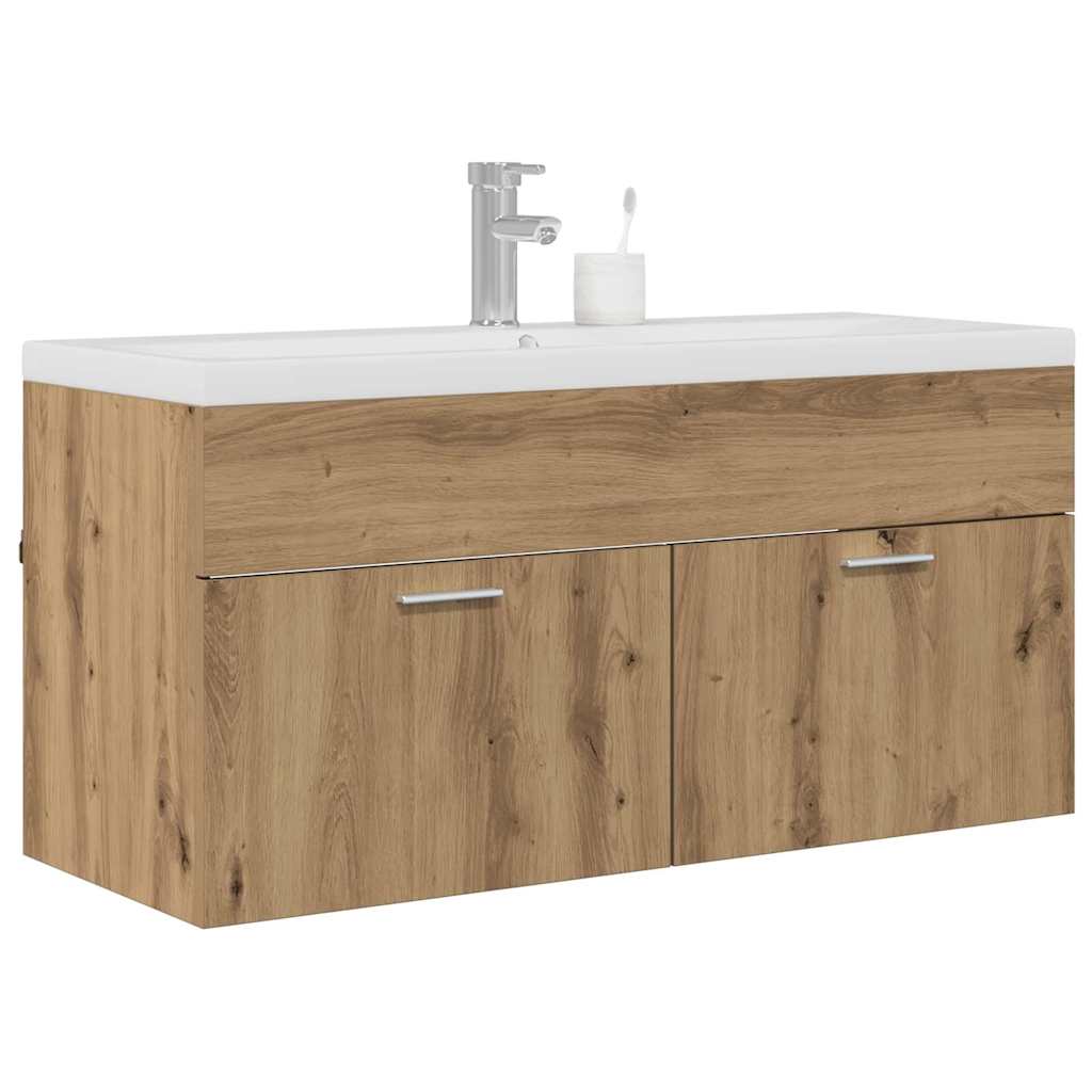 Bathroom Cabinet Artisan Oak 100 x 38.5 x 46 cm Engineered Wood 3
