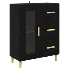 Highboard 69.5 x 34 x 180 cm Engineered Wood Black oak