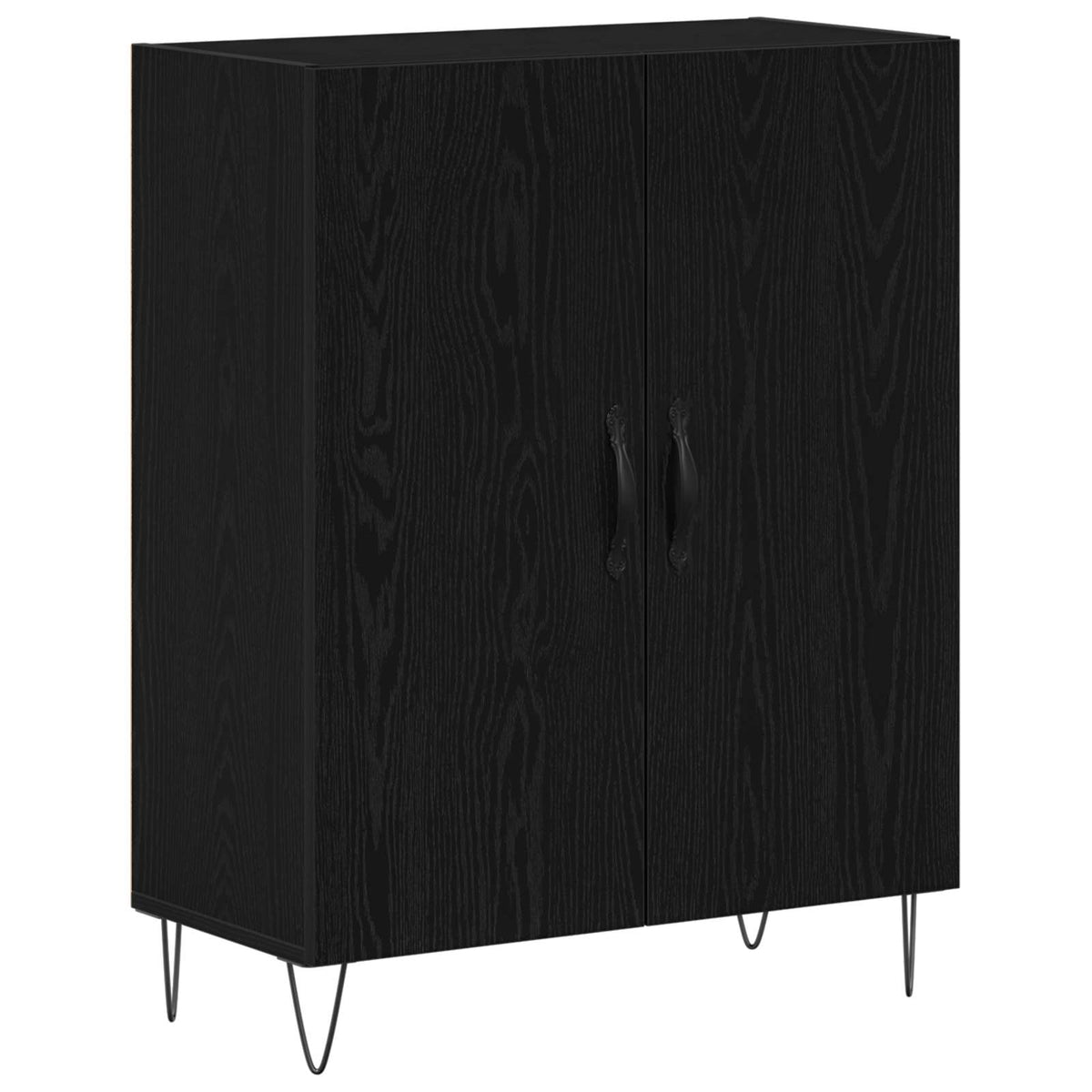 Highboard 69.5x34x180 cm Engineered Wood 2 Doors Black oak