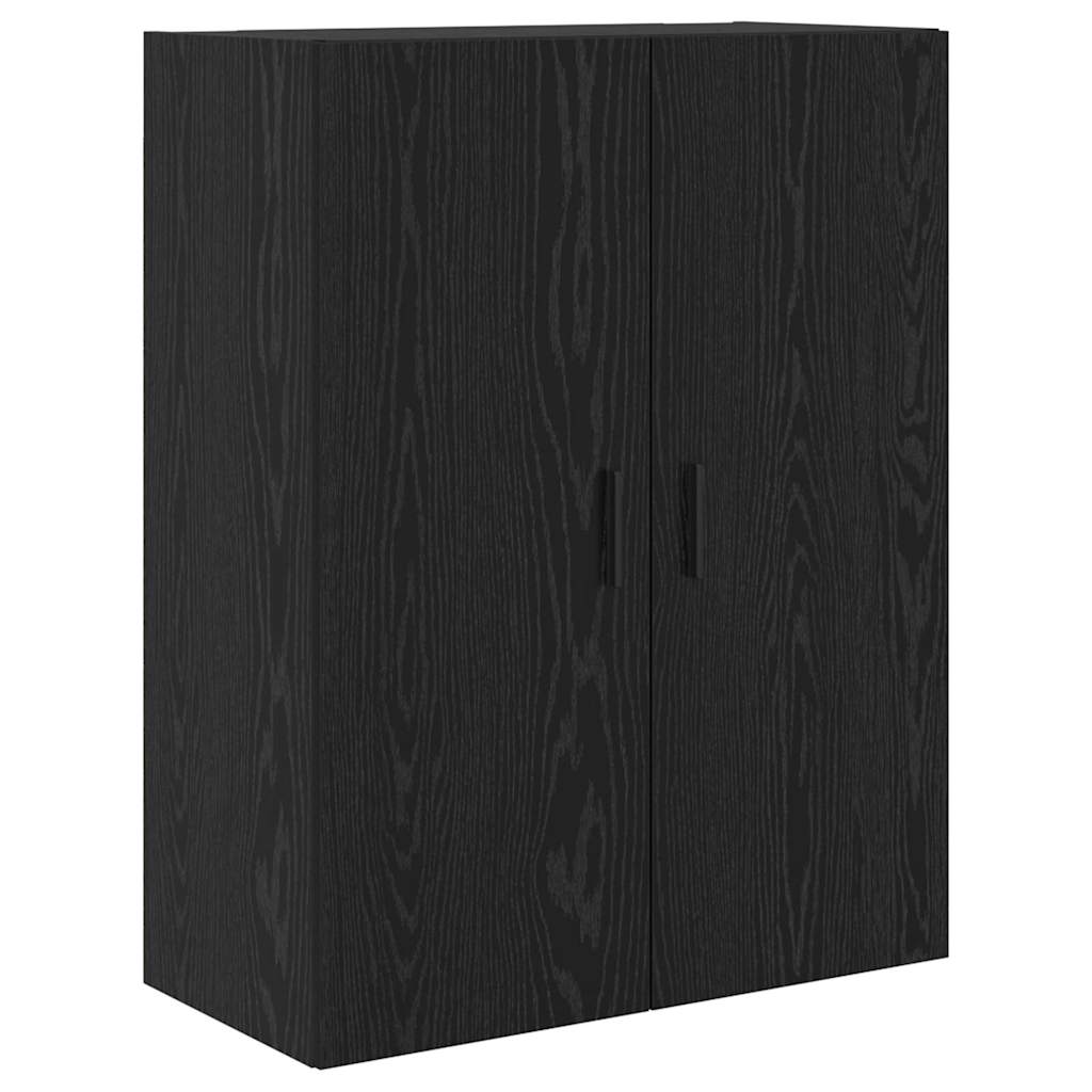 Highboard 69.5x34x180 cm Engineered Wood 1 Wood Door 3 Drawers Black oak