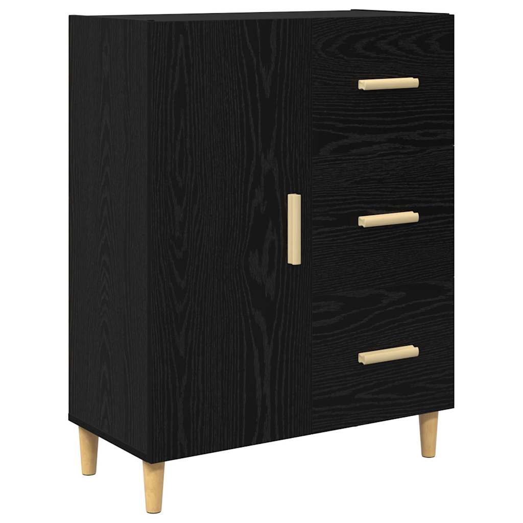 Highboard 34.5 x 34 x 180 cm Engineered Wood Black oak