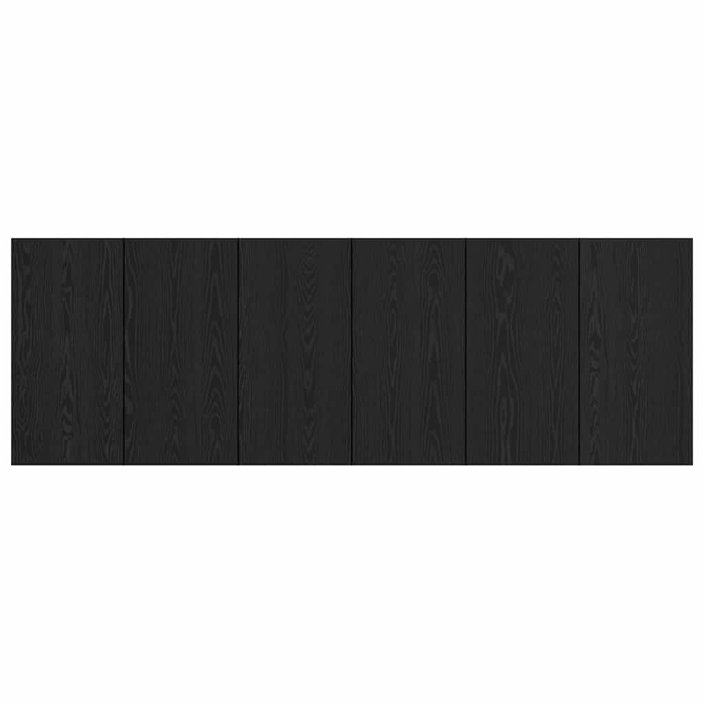 Bed Headboard Cabinets Engineered Wood Black oak