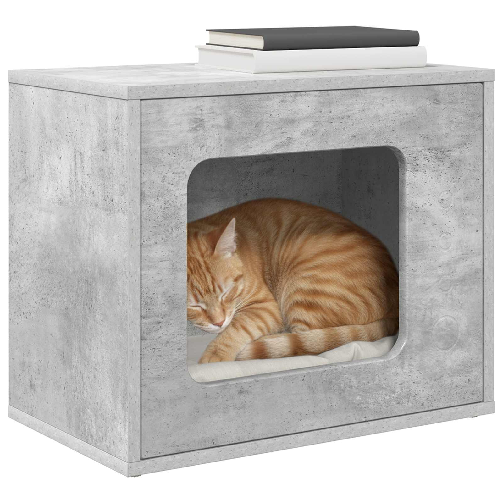 vidaXL Cat House Concerte 51 x 30 x 42.5 cm Engineered Wood 3